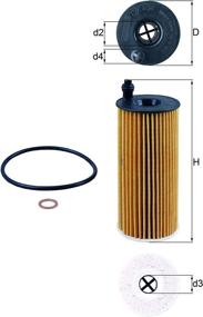 img 4 attached to 🔧 Enhance Engine Performance with MAHLE OX 404D ECO Engine Oil Filter, 1 Pack