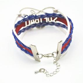 img 1 attached to 🥎 Infinity Girls Softball Bracelet - Perfect Softball Charm Bracelet Gift for Girls, Women, Softball Lovers
