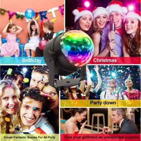 img 2 attached to 🎉 KOOT Disco Ball Sound Activated Dance Lights - Remote Controlled Magic LED Strobe Lights for Parties, Clubs, and Home