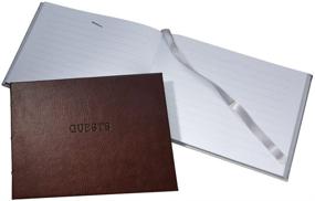 img 2 attached to 📚 Rustico Brown 8.5 x 6.75-Inch Guest Book with POST Option