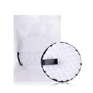multipurpose reusable makeup remover pad - effortlessly removes makeup, sunscreen, cosmetics, chemicals, dirt, and grime while providing gentle exfoliation and deep pore cleansing with water logo