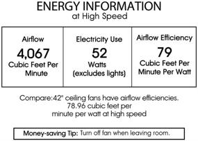 img 1 attached to 💫 Stylish and Functional: Warehouse of Tiffany CFL-8173AB Tarudor Dark Wood Antique Bronze Crystal Fan - 42"W x 42"L x 13"H