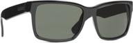 stylish and sleek vonzipper elmore square sunglasses in black - complete eye protection logo