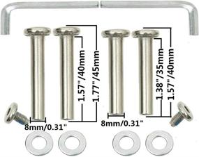 img 2 attached to 🧳 ORO 1 Pair Luggage Wheels Replacement - Choose from 45mm to 90mm Sizes with Durable 8mm Bearings - Ideal for Suitcase, Inline Outdoor Skate, and Caster Board