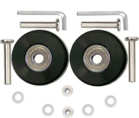 img 4 attached to 🧳 ORO 1 Pair Luggage Wheels Replacement - Choose from 45mm to 90mm Sizes with Durable 8mm Bearings - Ideal for Suitcase, Inline Outdoor Skate, and Caster Board