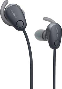 img 3 attached to Sony WI-SP600N - спортивные наушники со сверхбасом, подключаемые по Bluetooth, с защитой от воды и аккумулятором на 6 часов воспроизведения - черные.