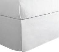 🛏️ todayshome toh25014whit03 microfiber classic tailored bed skirt dust ruffle: queen, white - elegant and practical! logo