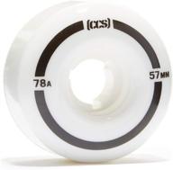 🛹 ccs cruiser skateboard wheels - 52mm, 54mm, 57mm - 78a - white logo