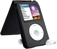 🔒 premium paddsun leather case: ipod classic 80g 120g 160gb | classic protective design with movable belt clip | black logo