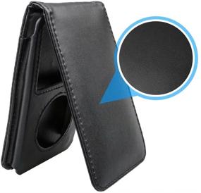 img 3 attached to 🔒 Premium Paddsun Leather Case: iPod Classic 80G 120G 160GB | Classic Protective Design with Movable Belt Clip | Black