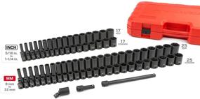img 3 attached to TEKTON 87-Piece 1/2 Inch Drive 6-Point Impact Socket Set (5/16-1-1/4 in, 8-32 mm) - SID92407: The Ultimate Socket Set for Powerful Impact Applications