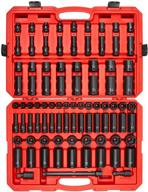tekton 87-piece 1/2 inch drive 6-point impact socket set (5/16-1-1/4 in, 8-32 mm) - sid92407: the ultimate socket set for powerful impact applications logo