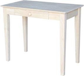 img 3 attached to Unfinished International Concepts Writing Table: Stylish and Versatile