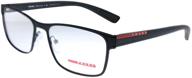 prada linea rossa 50gv eyeglasses logo