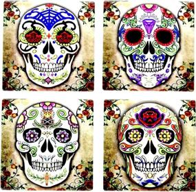 img 4 attached to Celebrate Dia de los Muertos with our Stunning Ceramic Day of the Dead Artwork