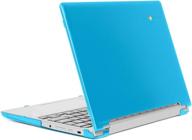 mcover hard shell case for 2021 lenovo flex 3 11m735 chromebook - aqua logo