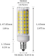 💡 energy-efficient daylight candelabra decorative bulb - 75w 100w equivalent логотип