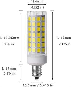 img 4 attached to 💡 Energy-Efficient Daylight Candelabra Decorative Bulb - 75W 100W Equivalent