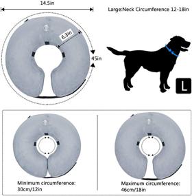 img 1 attached to 🐾 Enhanced BENCMATE Inflatable Pet Collar for Dogs and Cats - Gentle Recovery E-Collar Without Vision Blockage