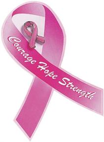 img 1 attached to 🎀 12-Pack Pink Ribbon Glitter Pins with Card: Breast Cancer Awareness Jewelry, Supplies, and Giveaways