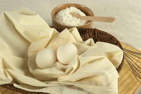img 2 attached to 🍞 Полотенца для посуды из муки Neolino: 100% чистый хлопок, 29x29 дюймов, впитывающие чайные полотенца для вышивки - 12 штук (6 белых + 6 натуральных)