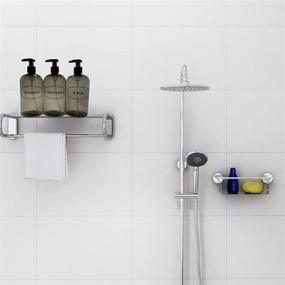 img 3 attached to 🚿 Bottiful Home-16 oz Grey Shower Dispensers-3 Refillable PET Plastic Pump Bottles-Printed Design-Waterproof, Rust-Free, Clog-Free, Drip-Free