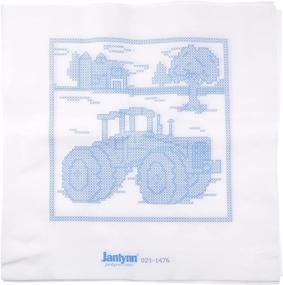 img 1 attached to Janlynn Stamped Cross Stitch Tractor