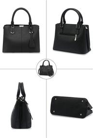 img 2 attached to Pahajim Leather Satchel Shoulder Women's Handbags & Wallets - Stylish Satchels for Fashionable Ladies