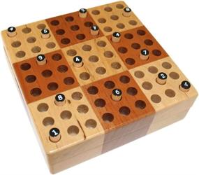img 4 attached to 🎲 Wooden Travel Sudoku Set by Elbert