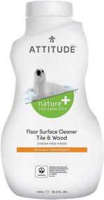 img 2 attached to 🌿 Powerful Hypoallergenic Floor Cleaner: ATTITUDE Nature +, Tile & Wood, Citrus Zest - 35.2 fl oz