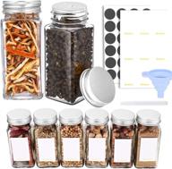 🌶️ tecohouse glass spice jars - pack of premium quality logo