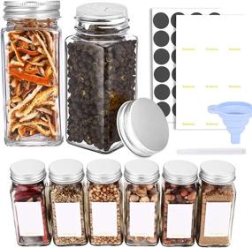 img 4 attached to 🌶️ Tecohouse Glass Spice Jars - Pack of Premium Quality