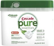 cascade essentials actionpacs dishwasher detergent household supplies logo