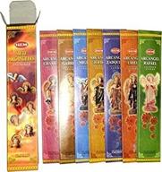siete arcángeles - 35g box, 7 different incense - hem incense imported from india logo