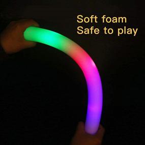 img 2 attached to 🎉 Bulk Glow Sticks - 36 Pcs LED Foam Sticks | Colorful Flashing Light Up Toys for Parties, Concerts, and Events | Glow in the Dark Party Supplies - 3 Modes