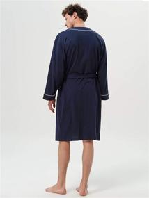 img 3 attached to SIORO Cotton Bathrobe: Lightweight & Pocketed Perfection