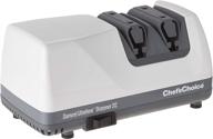 🔪 chef's choice 312 ultrahone electric knife sharpener - straight and serrated knives - diamond abrasives - precision angle control - 2-stage - white logo