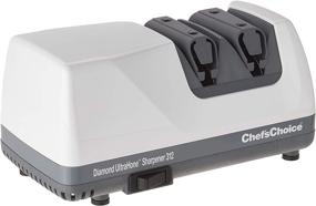 img 2 attached to 🔪 Chef's Choice 312 UltraHone Electric Knife Sharpener - Straight and Serrated Knives - Diamond Abrasives - Precision Angle Control - 2-Stage - White