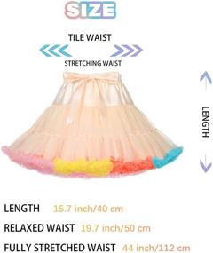 img 3 attached to 👗 Elastic Multi-Layer Womens Clothing Petticoats Skirts