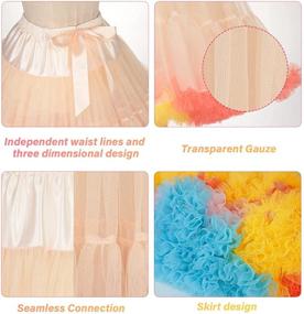 img 2 attached to 👗 Elastic Multi-Layer Womens Clothing Petticoats Skirts