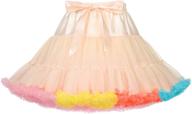 👗 elastic multi-layer womens clothing petticoats skirts logo