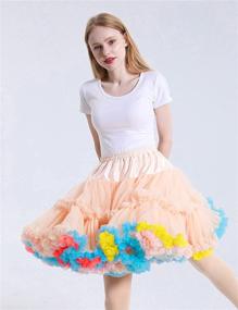 img 1 attached to 👗 Elastic Multi-Layer Womens Clothing Petticoats Skirts