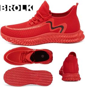 img 1 attached to Brolk Mens Running Shoes Ultra Breathable Men's Shoes in Fashion Sneakers