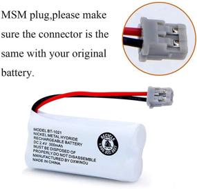 img 2 attached to 🔋 BT-1021 OXWINOU 2.4V 300mAh Cordless Phone Battery Compatible with Uniden 6.0 BT-1016 BT-1008 BT-1025 BBTG0847001 BBTG0798001 Empire CPH-515B Phone Battery (4-Pack)