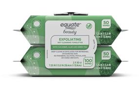 img 1 attached to Equate Exfoliating Cleansing Towelettes Cucumber