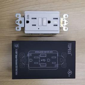 img 1 attached to 🔒 Enhanced Safety with TOPELE Tamper Resistant Receptacle Indicator Wallplate