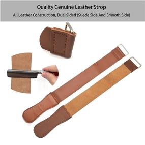 img 1 attached to 🪒 LAGIPA Straight Razor Shaving Kit for Men: Vintage Straight Edge Razor with Strop & Case, Barber's Classic Blade, Japanese Carbon Steel, Wood Handle - Shave Ready