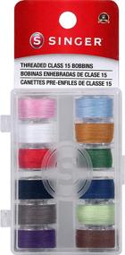 img 4 attached to SINGER 21495 Class 15 Transparent Threaded Bobbins, Assorted Colors Pack of 12