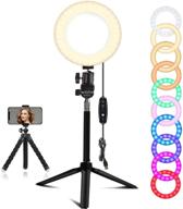 💡 eeieer ring lights: 6'' mini rgb ring light with adjustable stand - videos, makeup, youtube & more! logo