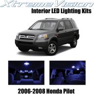 🔵 enhance your honda pilot 2006-2008 with xtremevision interior led kit (12 pieces) - blue lighting + easy installation tool included logo